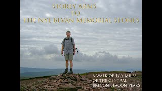 Brecon Beacons - Storey Arms to Nye Bevan Memorial Stones.   Walk of 17.7 miles