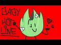 Baby hotline meme - Bfb Fries, Donut, Tree and Grassy.