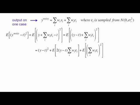 Lecture 9.3 — Using noise as a regularizer — [ Deep Learning | Geoffrey Hinton | UofT ]