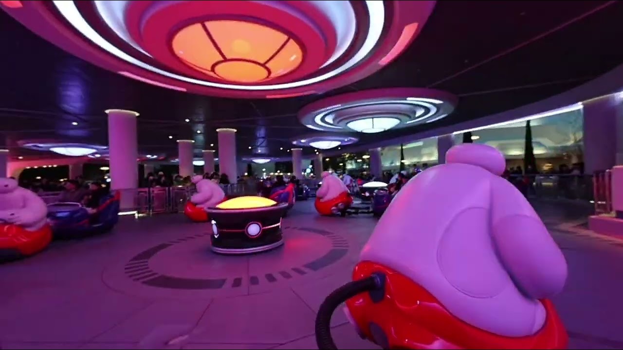 【VR180 3D 東京ディズニーランド】20250124 ベイマックスのハッピーライド（手振れ補正版（正面のみ））