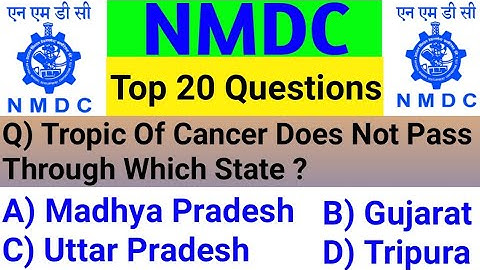 NMDC Top-20 Questions 2022 | NMDC Previous Year Question Paper | NMDC Model Paper 2022 | NMDC MCQs