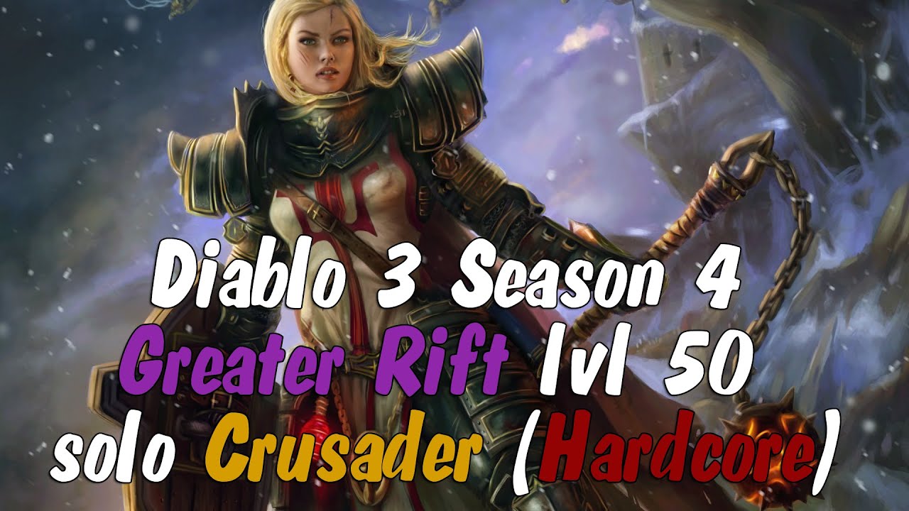 Hardcore Crusader (Seeker of the Light). Greater rift 50 solo (Patch 2.3, season 4, top 56)