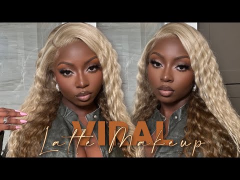 *IM LATE* VIRAL Latte Makeup Tutorial | Brown/Neutral Matte Eyeshadow Look | Young Africana
