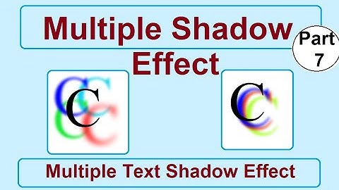 #HTML #CSS #Text-Shadow || Multiple Shadow Effect in HTML CSS.