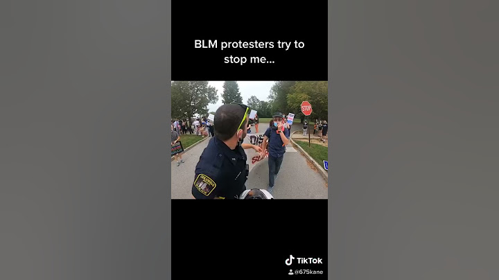 BLM PROTESTERS TRY TO STOP BIKER