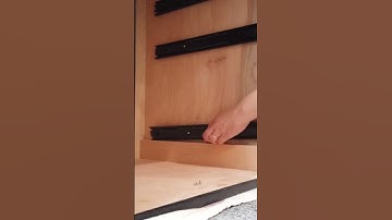 Installing drawer slides are easy! Full details on my latest video building a Rolling File Cabinet