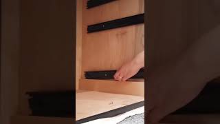 Installing drawer slides are easy! Full details on my latest video building a Rolling File Cabinet