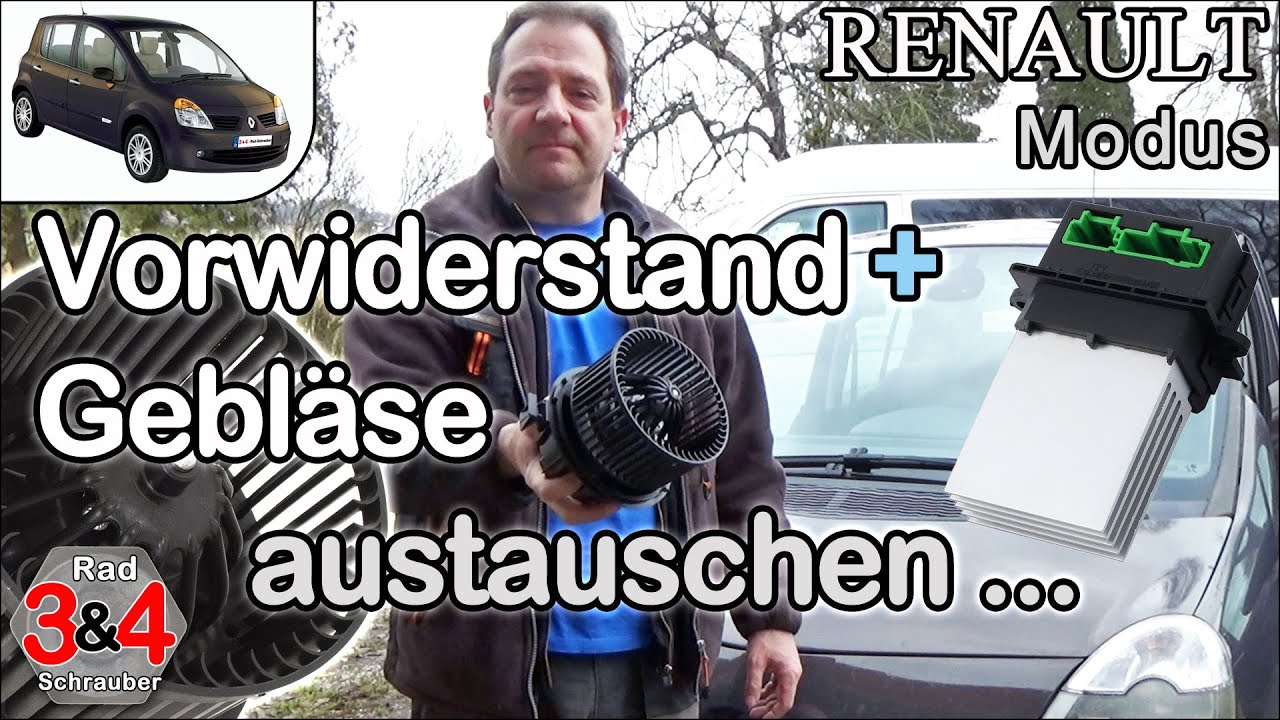 Widerstand Lüfter Regler Gebläse Lüfter für Renault Modus J77 08