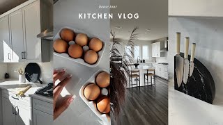 my new kitchen | indoor grill| magnetic knife stand| cb2 + crate & barrel haul | zara home & more