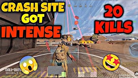 COD MOBILE : CRASH SITE INTENSE FIGHT / SOLO VS SQUAD BR GAMEPLAY