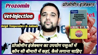 Vet-injection:- Prozomin प्रोजोमिन का उपयोग पशुओं में कौन सी बीमारी में किया जाता है!