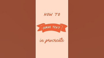 How to Curve Text in Procreate #shorts