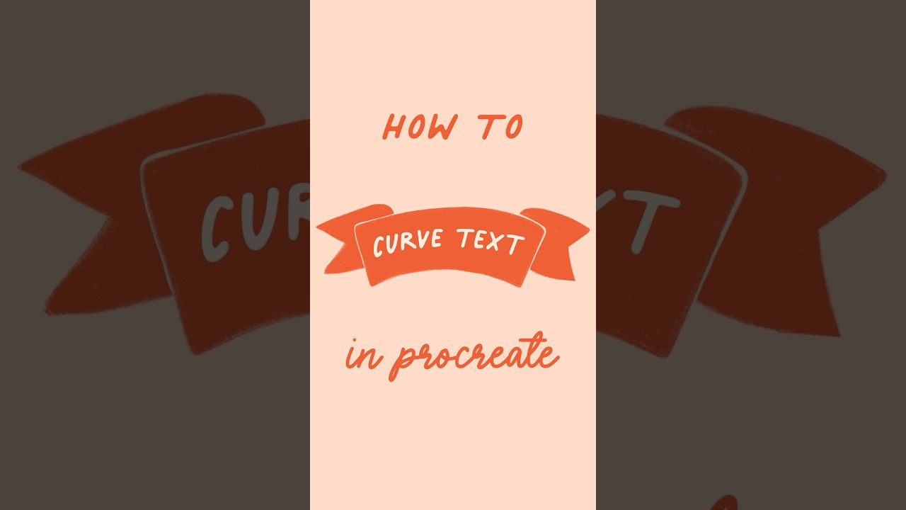 How To Curve Text In Procreate shorts YouTube How To Curve Text In Procreate shorts YouTube
