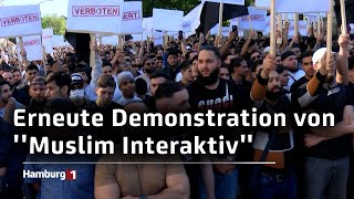 Nach zahlreichen Diskussionen um ein Verbot: Rund 2.300 Menschen bei Islamisten-Demo in Hamburg