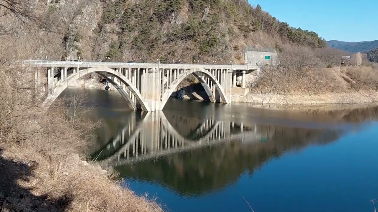 2월둘째주합천호상황 - 일원교,대야마을앞,남불마을앞,월포마을앞,가천교,가천천,봉산교,봉산체육공원 상황