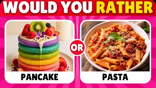 Would You Rather? Luxury Food Edition 💎🍔 | 50 Impossible Choices!