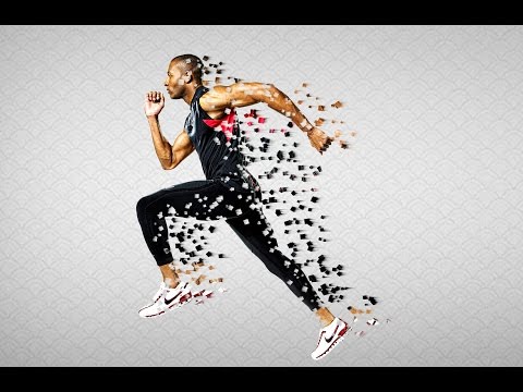 Pixel effect in photoshop | Pixel Explosion Effect | Dispersion effect