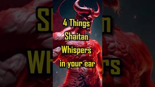 4 things shaitan whispers in your ear #shorts #islamicvideo #religion #allah