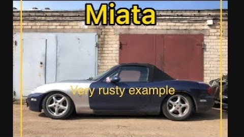 Mazda Miata body repair, very rusty example: frame rails, side sills, arches