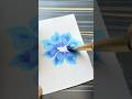 WOW Art 🤯! One stroke painting flowers #shorts #painting #onestrokeart #canvas #diy #flowerpainting
