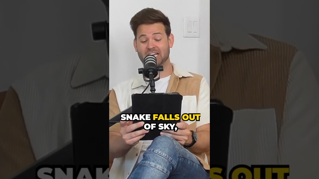 Insane story! Snake falls out of sky, lands on woman, then both attacked by hawk! 