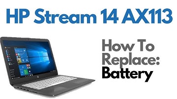 How To Replace Battery - HP Stream 14 Laptop Computer