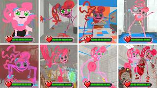 Poppy Playtime: Chapters 1,2,3,4,5,6 - All CHASES and FINAL Bosses With HEALTHBARS in BRIGHT Mode!