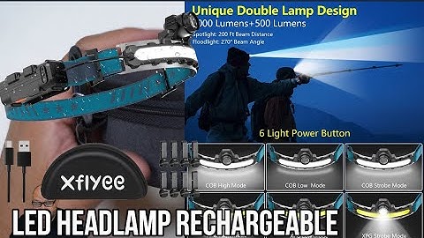 LED Headlamp Rechargeable