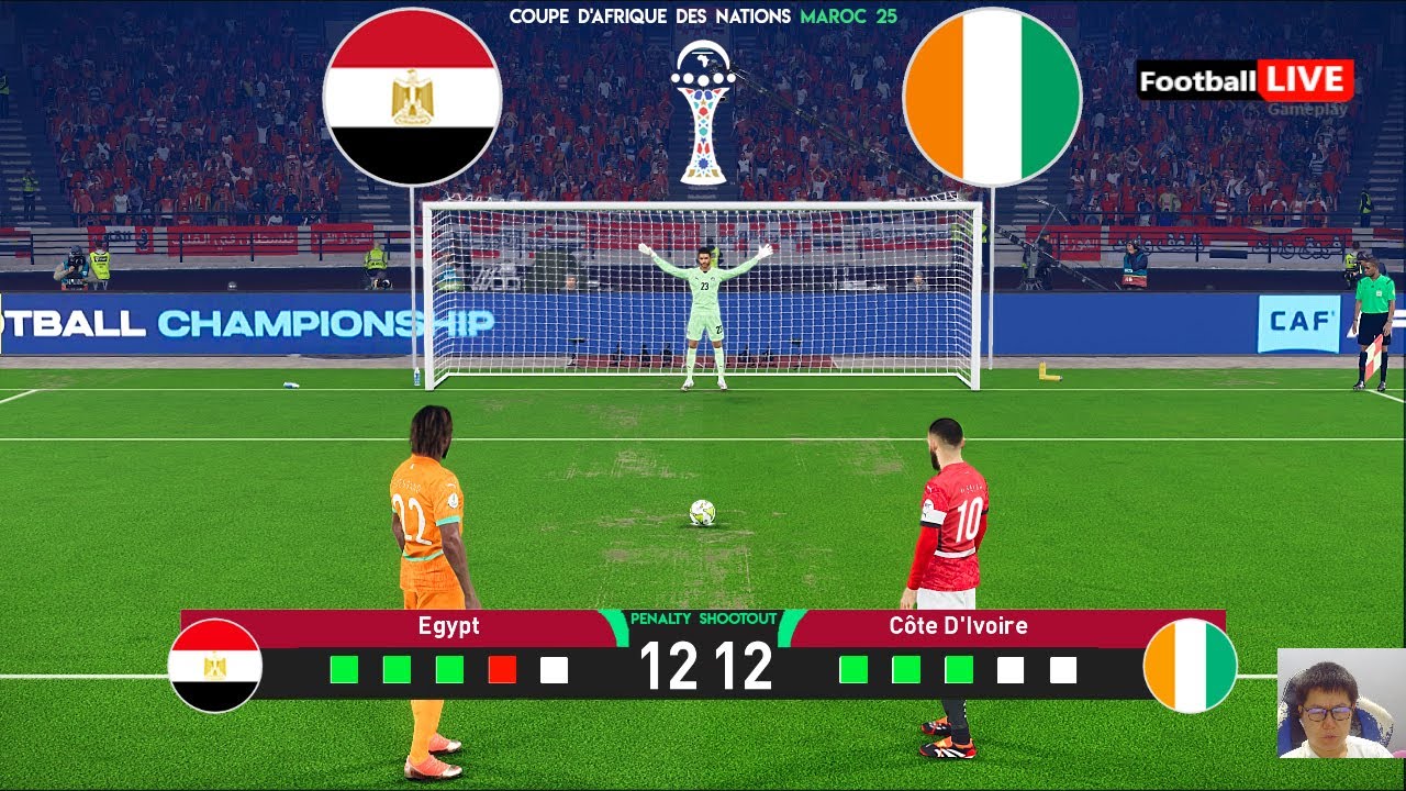 Egypte 🆚 Côte d'Ivoire - Penalty Shootout | Coupe d'Afrique des Nations 2025 | eFootball PES