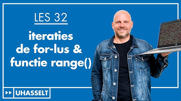 Iteraties: de for-lus & de functie range()