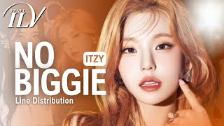 ITZY - NO BIGGIE | Color Coded Lyrics + Line Distribution