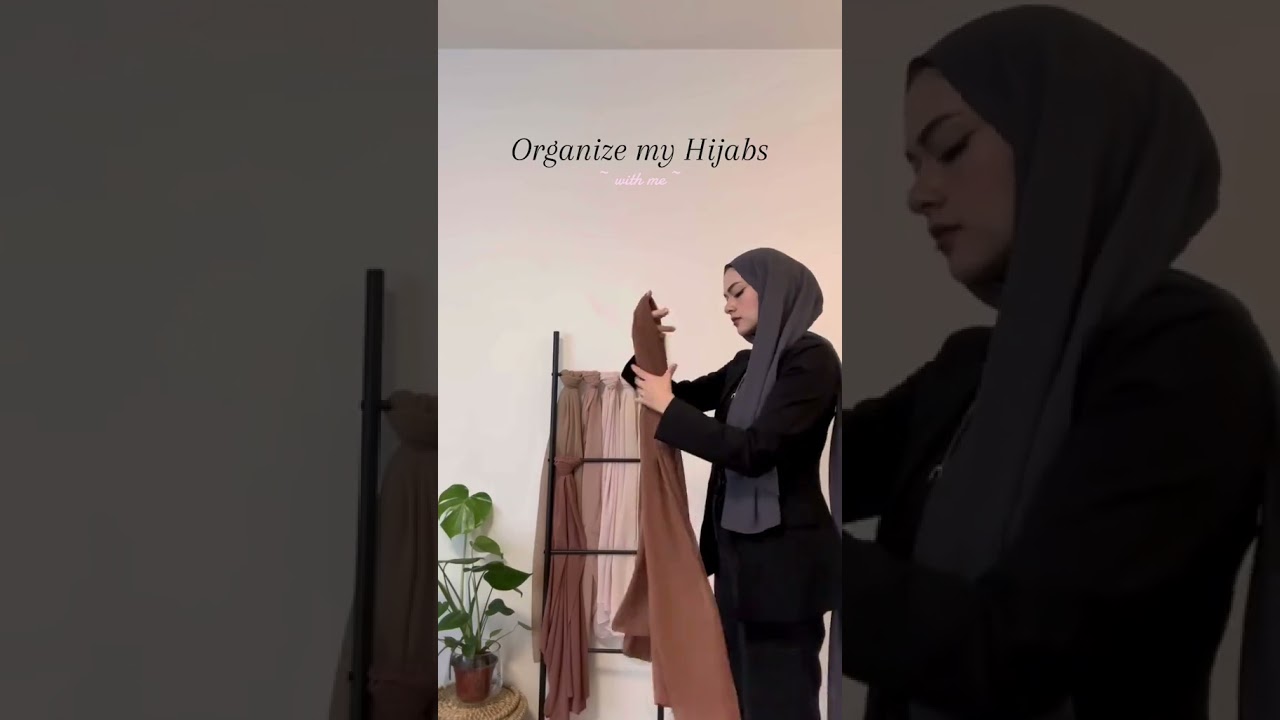 Organizing hijabs is so satisfying🥹🤩 