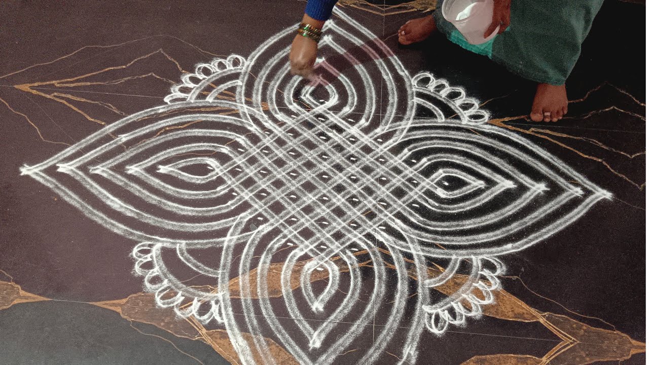 9×1🍂 Beautiful ramboli nice Rangoli thank you for watching my channel ...