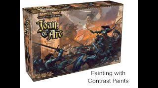 Painting Joan Of Arc miniatures with Contrast Paints