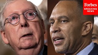 McConnell Takes Aim At 'Election Denier' Hakeem Jeffries