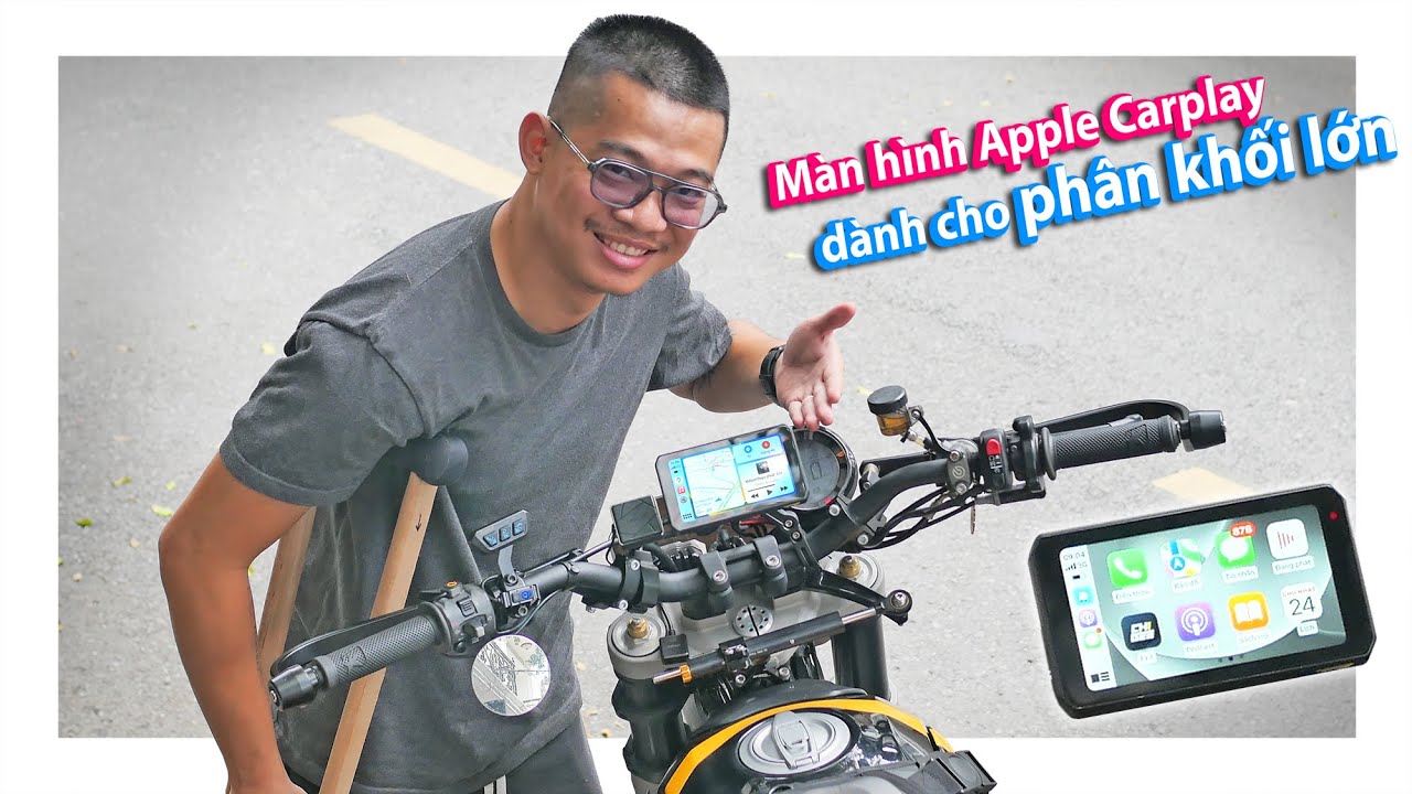 Đánh giá màn hình Carplay dành cho xe mô tô phân khối lớn Chigee AIO-5 Lite