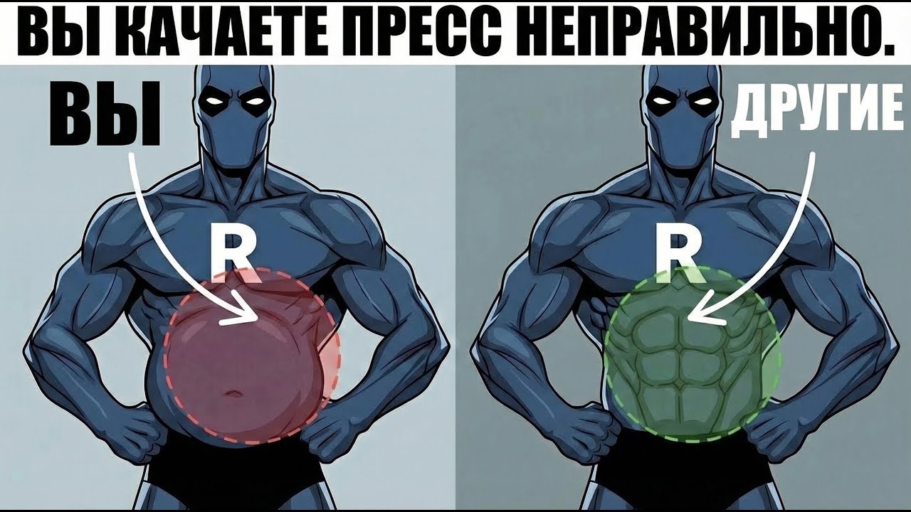 Почему у тебя нет кубиков на прессе? Правильная тренировка