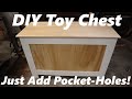 DIY Toy Chest W/ Child Safe Lid