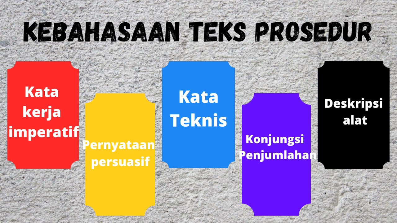 Struktur dan Kebahasaan Teks Prosedur - YouTube