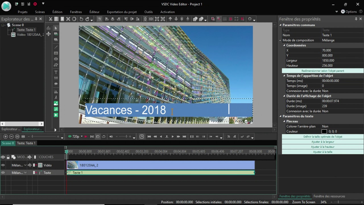 y2mate com vsdc video editor ajouter du texte sur une video et musique