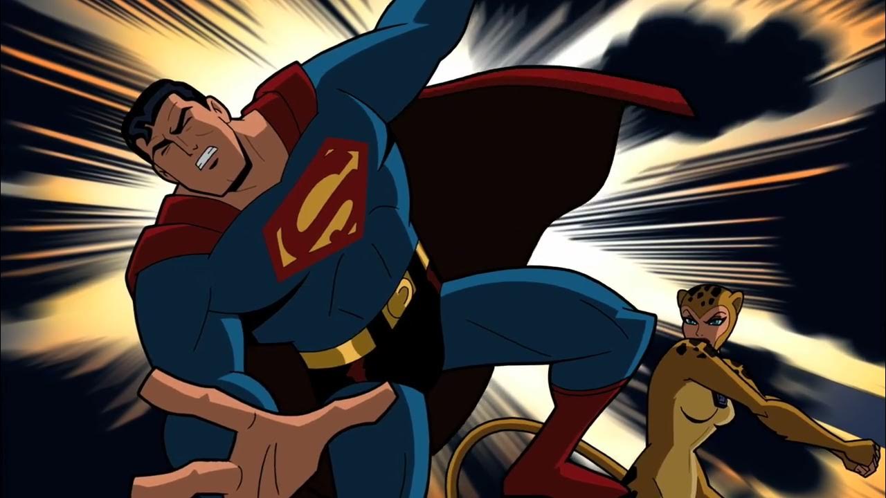Cheetah Beats Up Superman: Batman The Brave And The Bold - YouTube