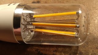 12V LED filament lamp video disaster.