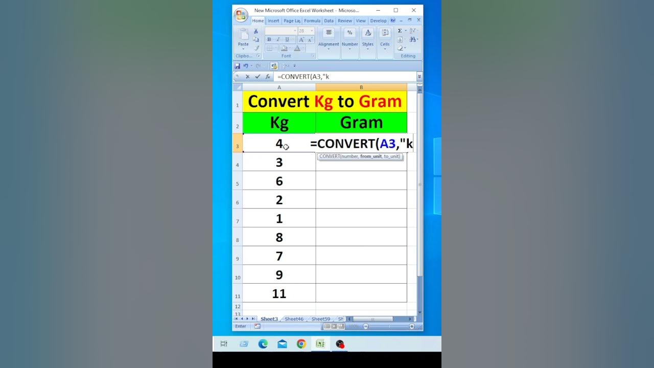Use New Trick Convert Kg To Gram In Excel YouTube use-new-trick-convert-kg-to-gram-in-excel-youtube