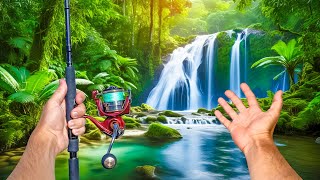 Fishing Hidden Jungle Waterfalls!