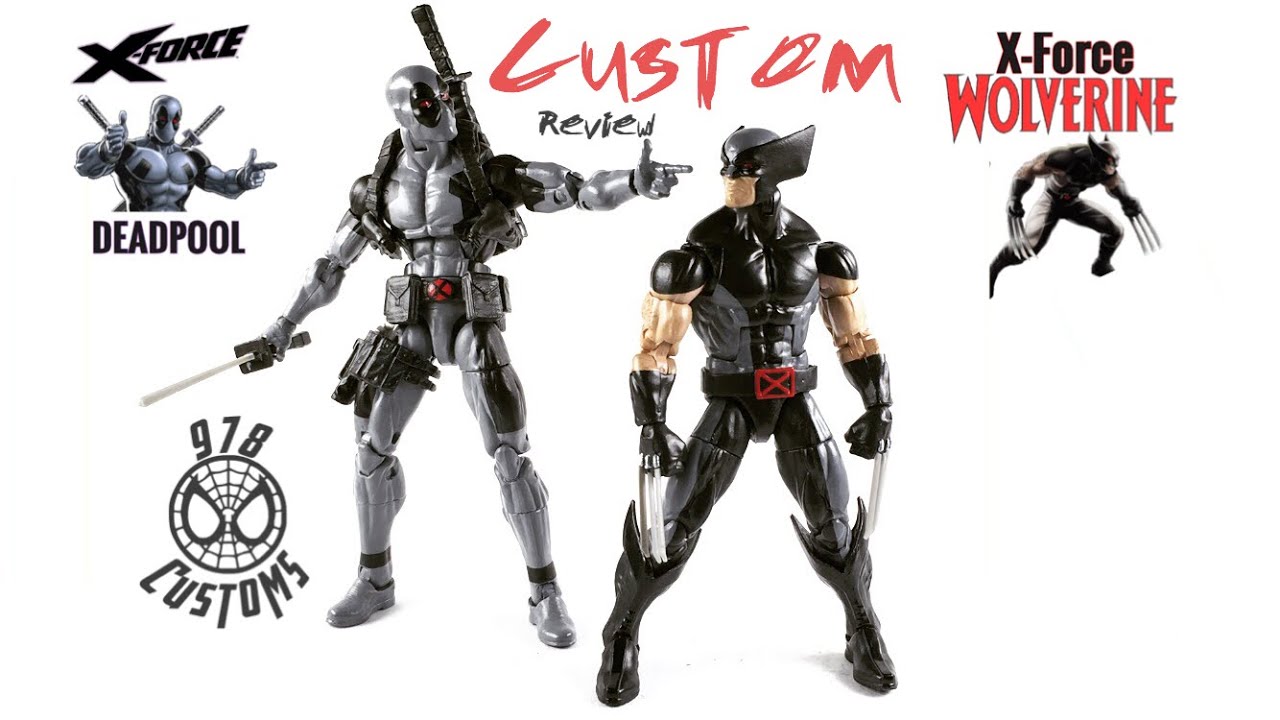 X Force Deadpool Wolverine Custom Marvel Legends Deadpool 6 Action Figure Review Youtube