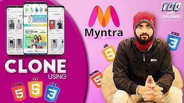 Creating Myntra Clone using HTML, CSS & JavaScript || Full Stack Web Development 2025