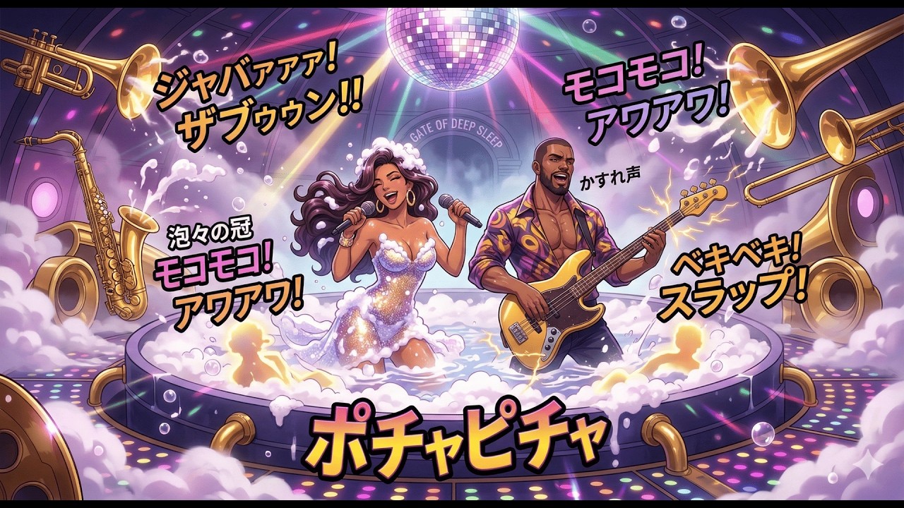 ポチャピチャ / 2DimeSmileS 【Suno AI Original】 壮大すぎるお風呂の歌 (アニソン風ファンクロック)