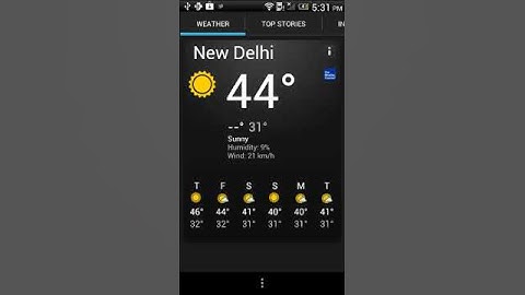 News & Weather app on HTC One X