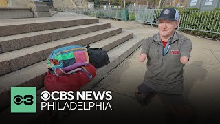 Athlete with underdeveloped limbs to compete in Philadelphia Marathon events on skateboard