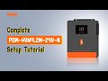 How to Setup the PowMr 4.2KW Hybrid Solar Inverter?